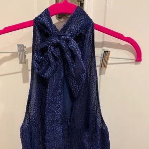 Velvet Nova Jumpsuit, Blue, Sz 0